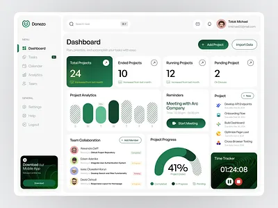 Work Dashboard app screenshot
