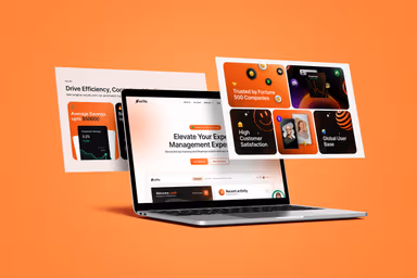 Landing page feature section design
