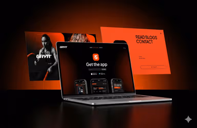 Landing page section design